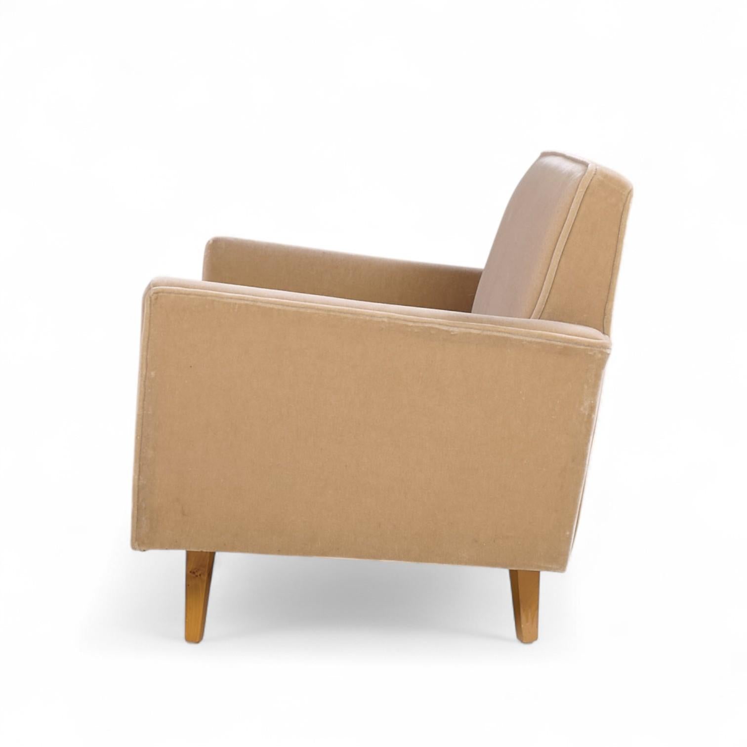 Frühes Florence Knoll Mid Century Mohair Settee Sofa (amerikanisch) im Angebot