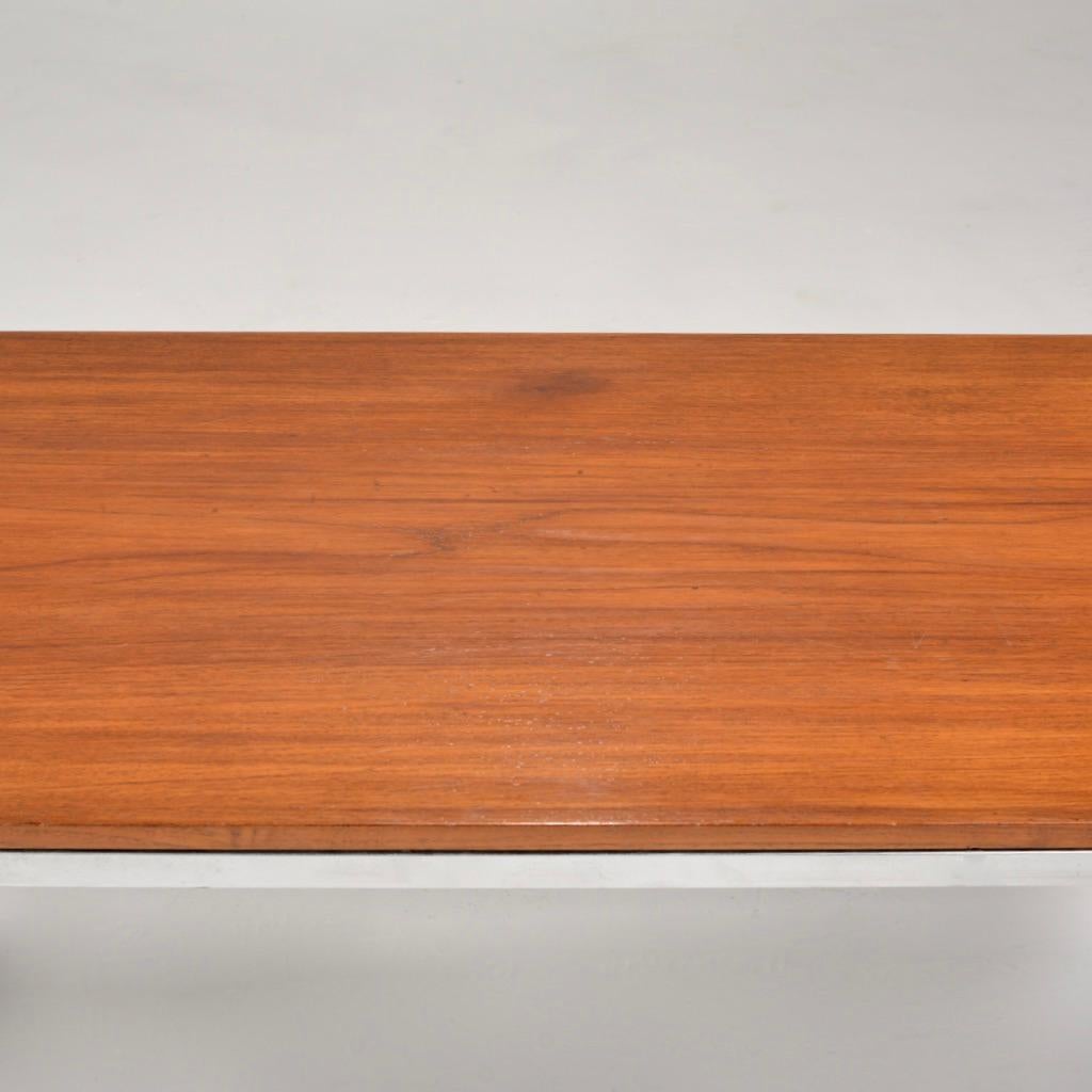 Polished Early Florence Knoll Teak Coffee Table For Sale