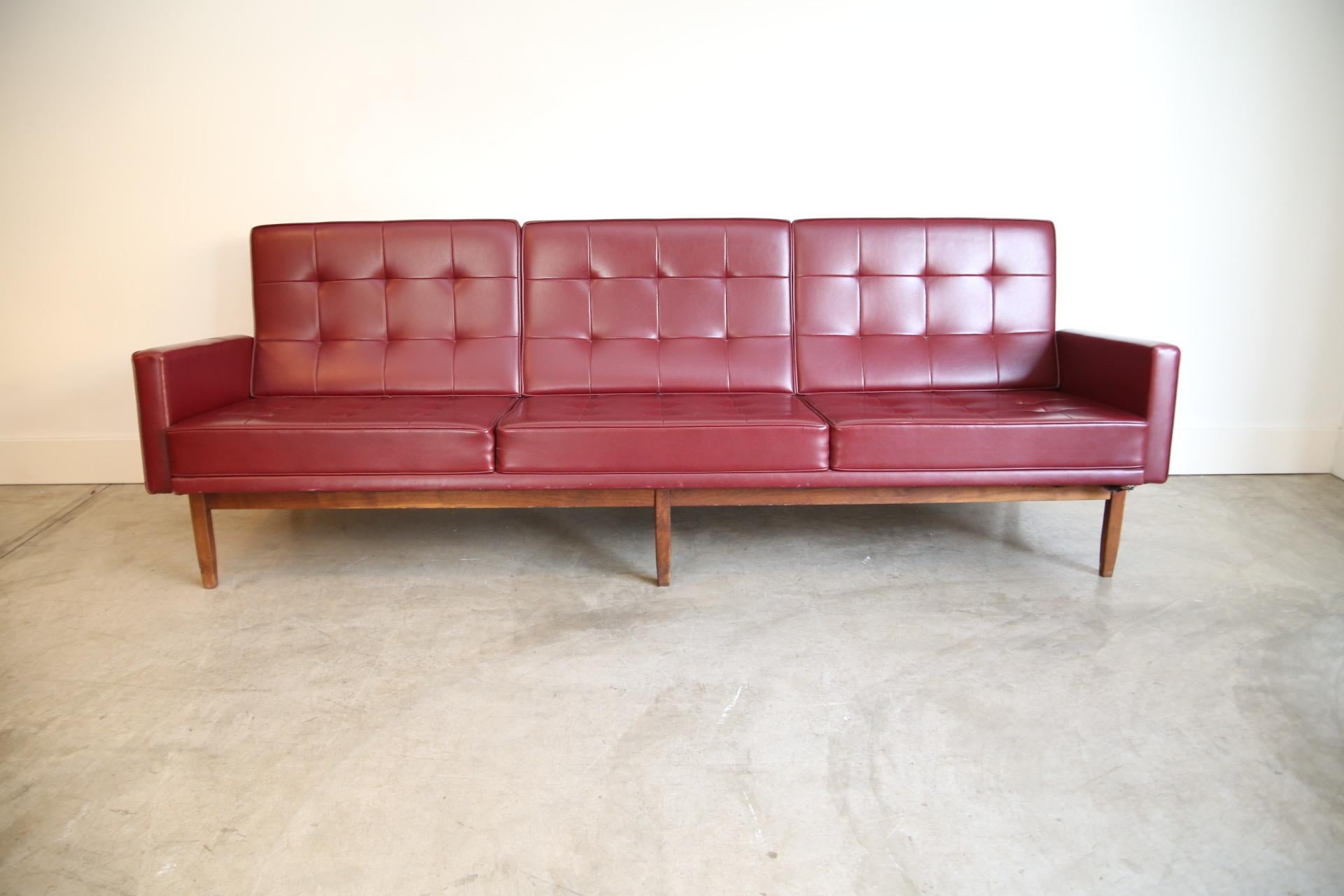 Designer: Florence Knoll
Manufacture: Knoll
Period/style: Mid-Century Modern
Country: US
Date: 1950s

This sofa was purchased from the Marcel Breuer Snower Estate designed by Marcel Breuer.