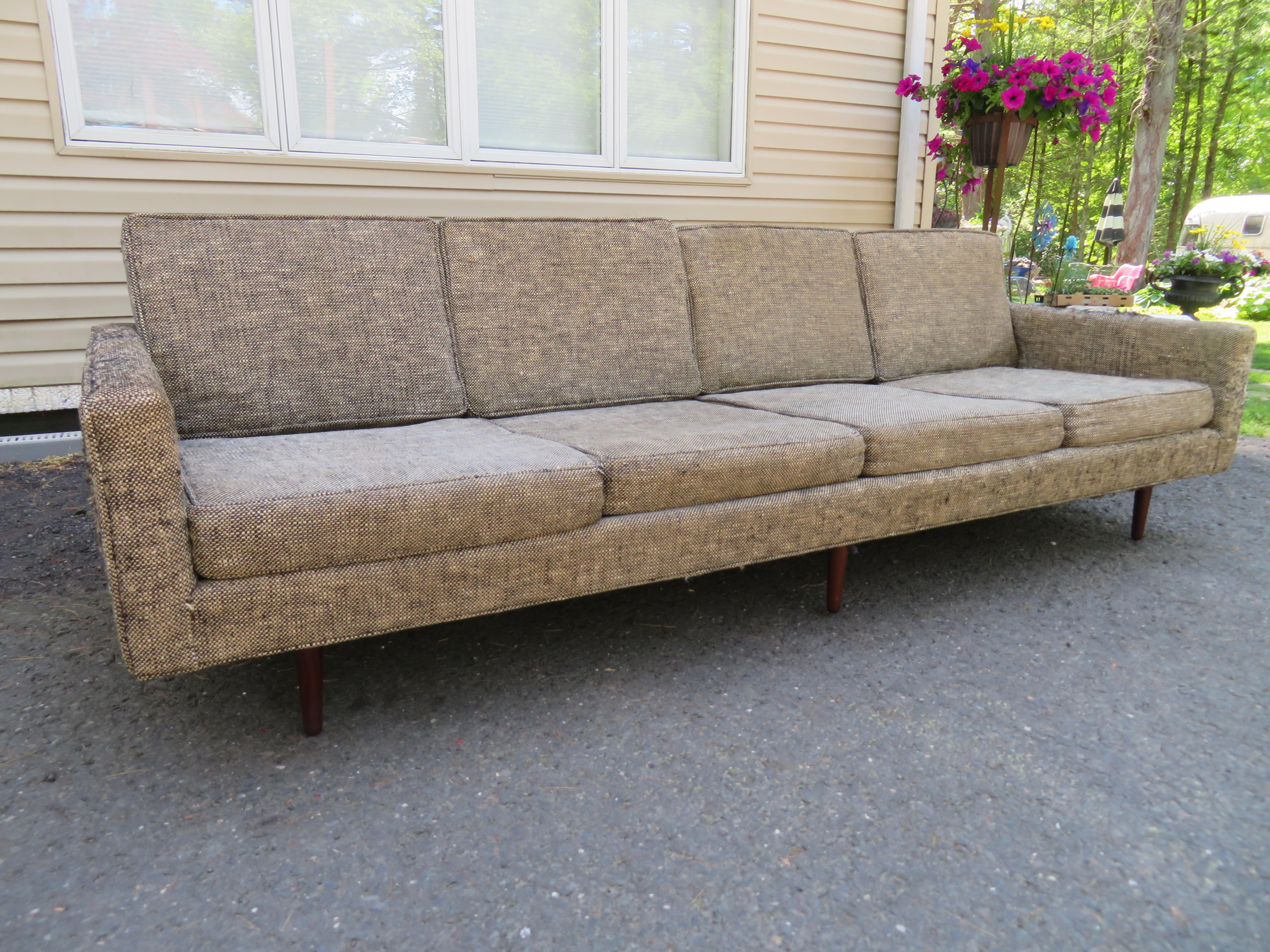 Canapé Early Four Seater conçu par Milo Baughman pour James, Inc., mi-siècle en vente 9