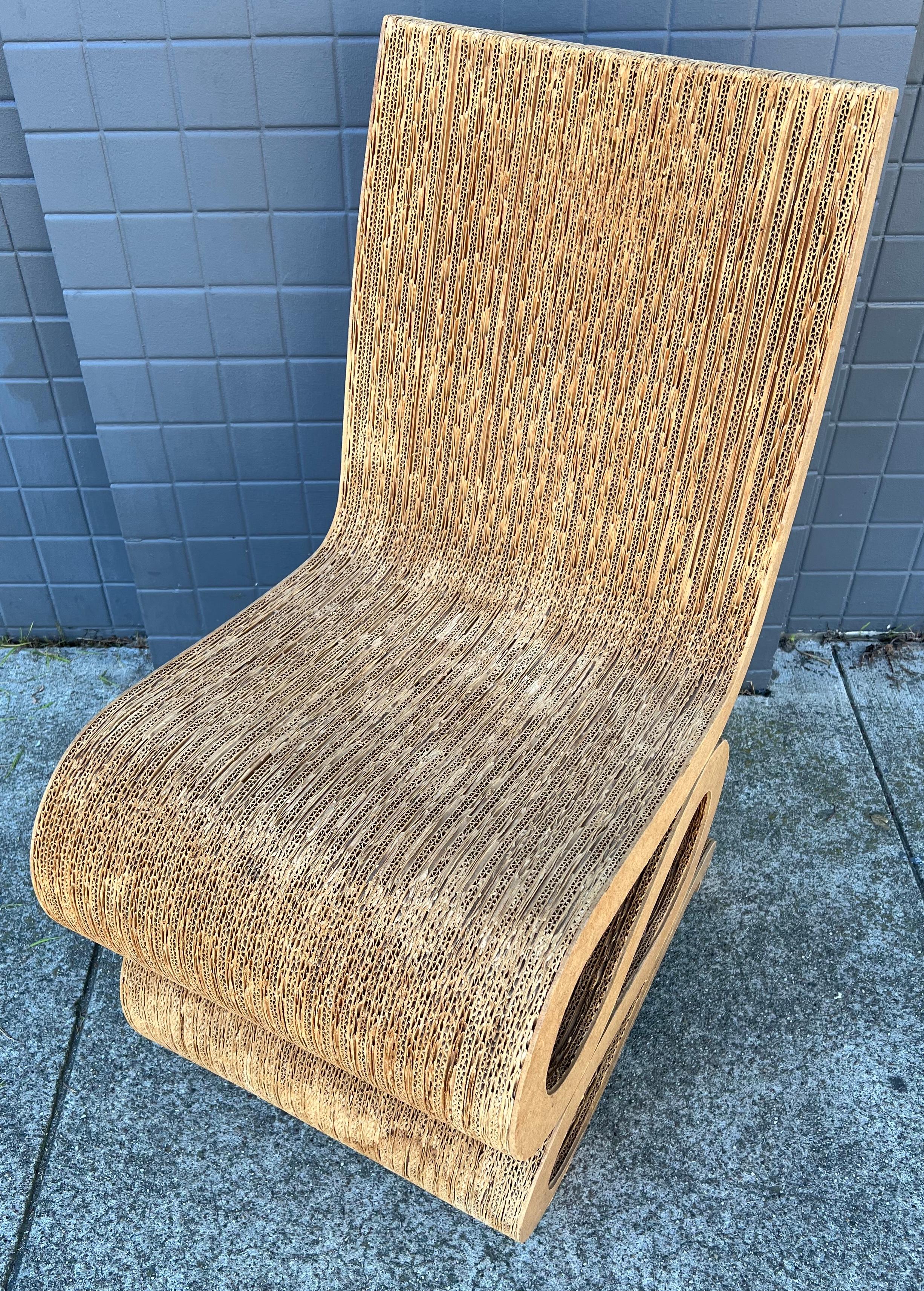 frank gehry cardboard chair