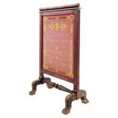 Antique Early French 19th Century Empire style Firescreen