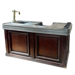 Early French Bar with Solid Zinc Top