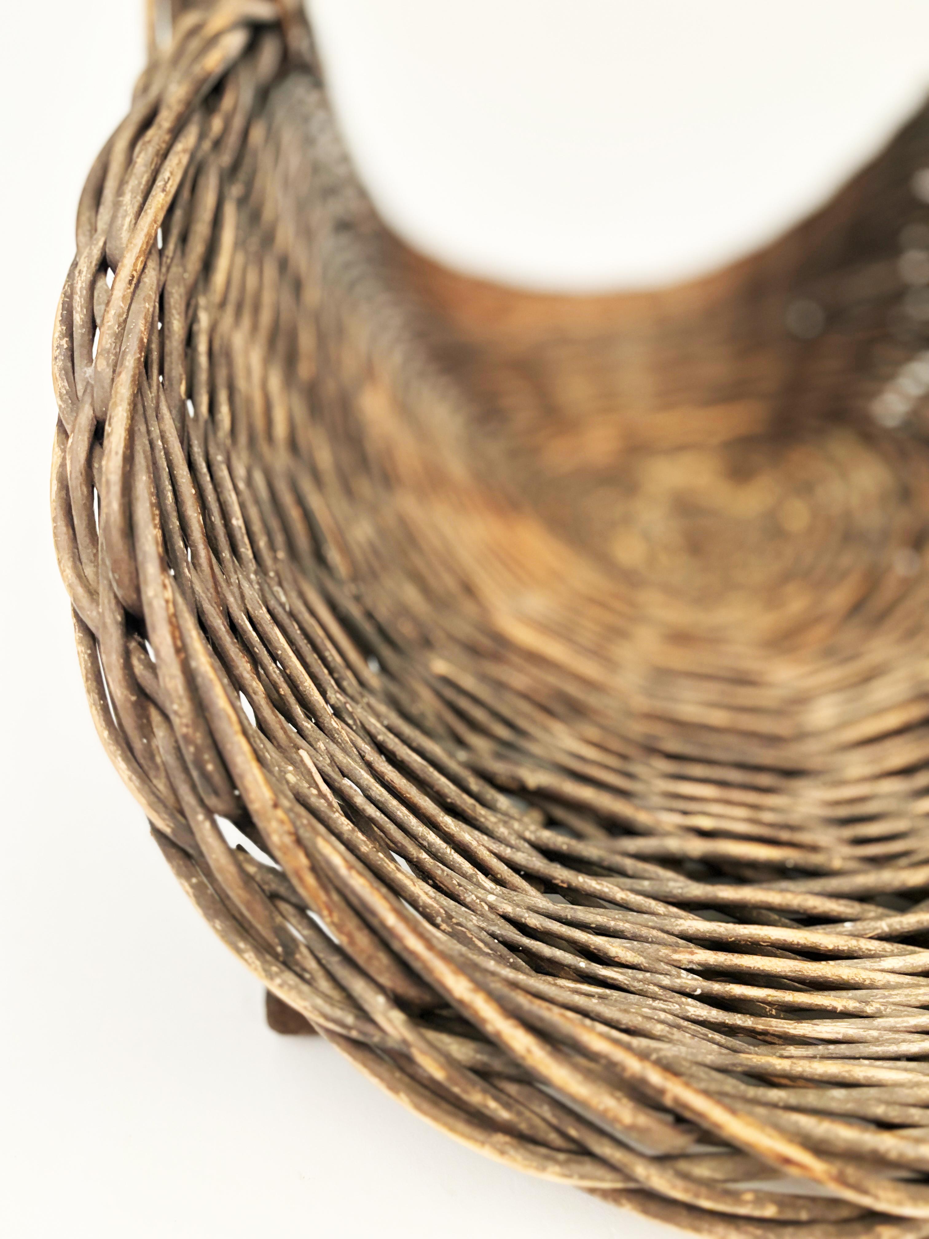 Cesta de recolección francesa antigua en venta 4