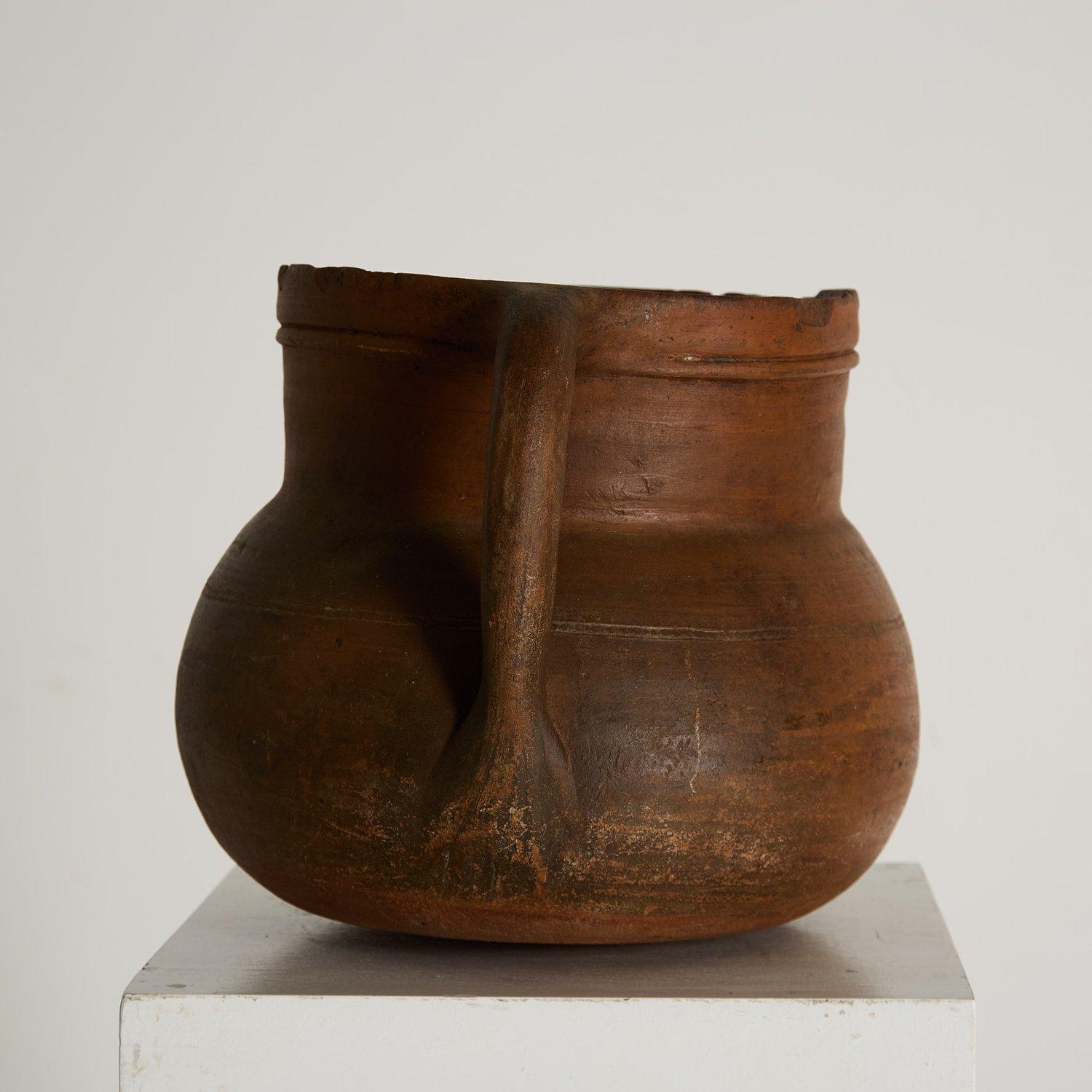 Francese Anfora francese in terracotta smaltata, CIRCA 1820 in vendita