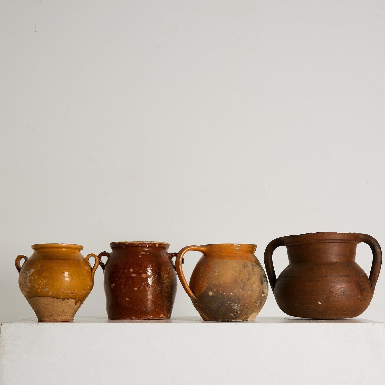 Anfora francese in terracotta smaltata, CIRCA 1820 in vendita 1