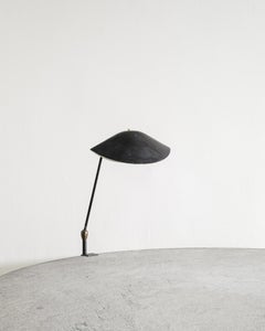 Lampe de bureau "Agrafée" noire du début du milieu du siècle français par Serge Mouille, années 1950