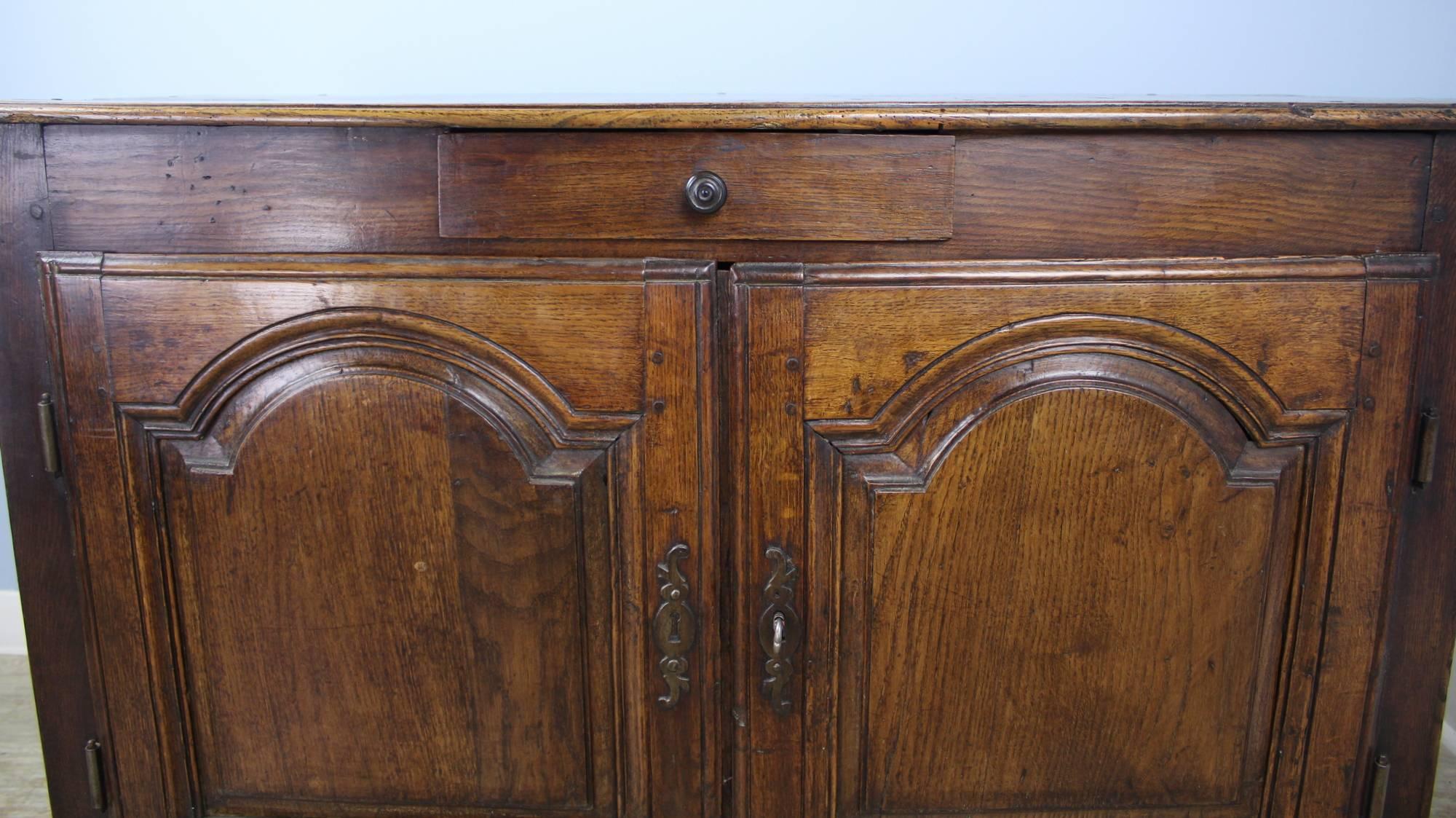 Early French Oak Buffet Base 1