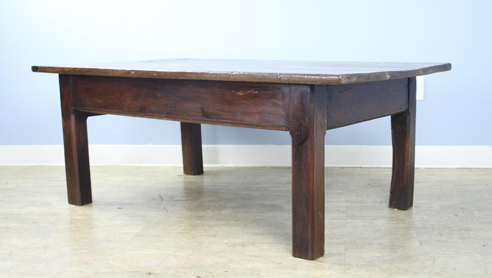 Early 19th Century Early French Oak Coffee Table