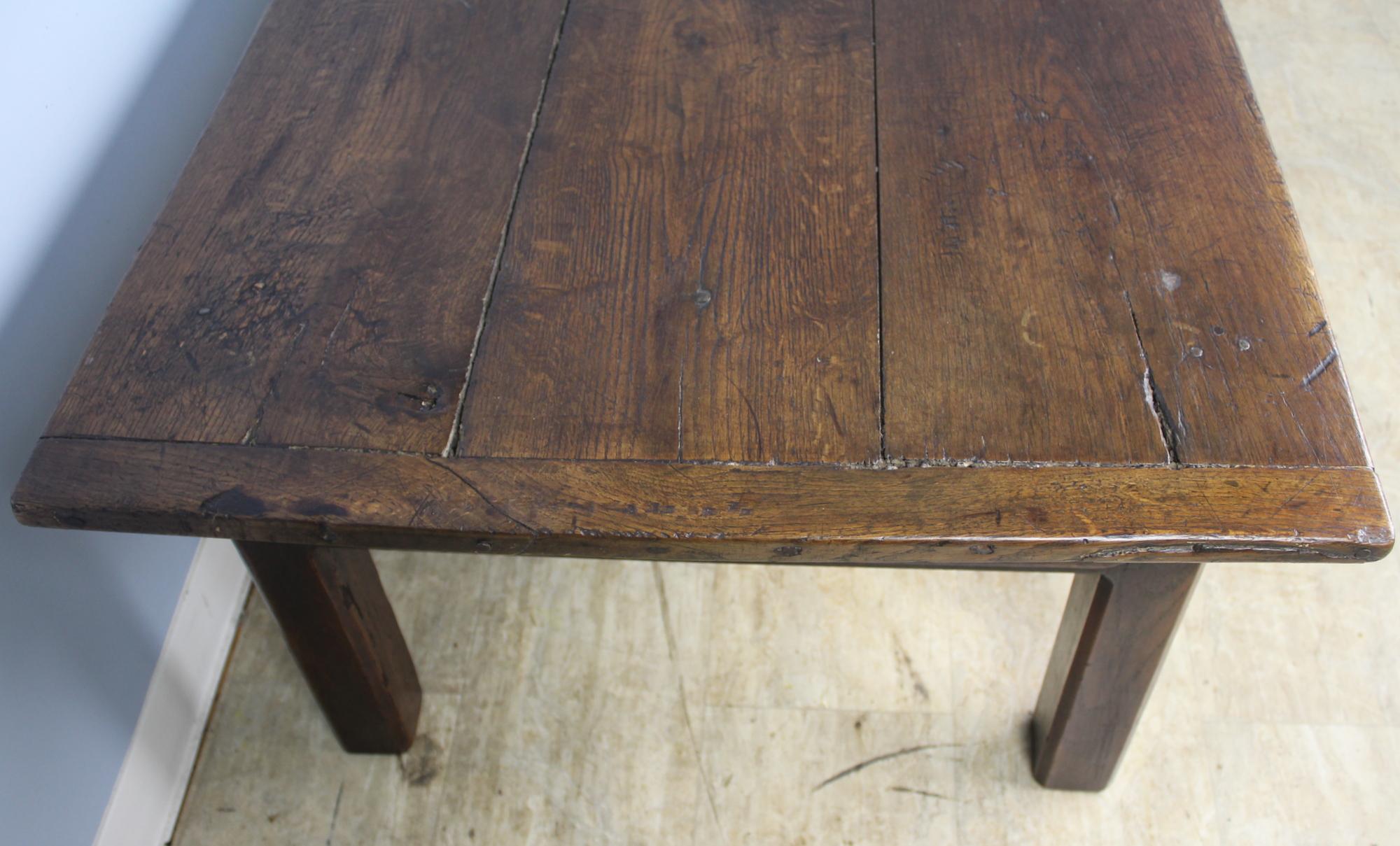 Early French Oak Coffee Table 2