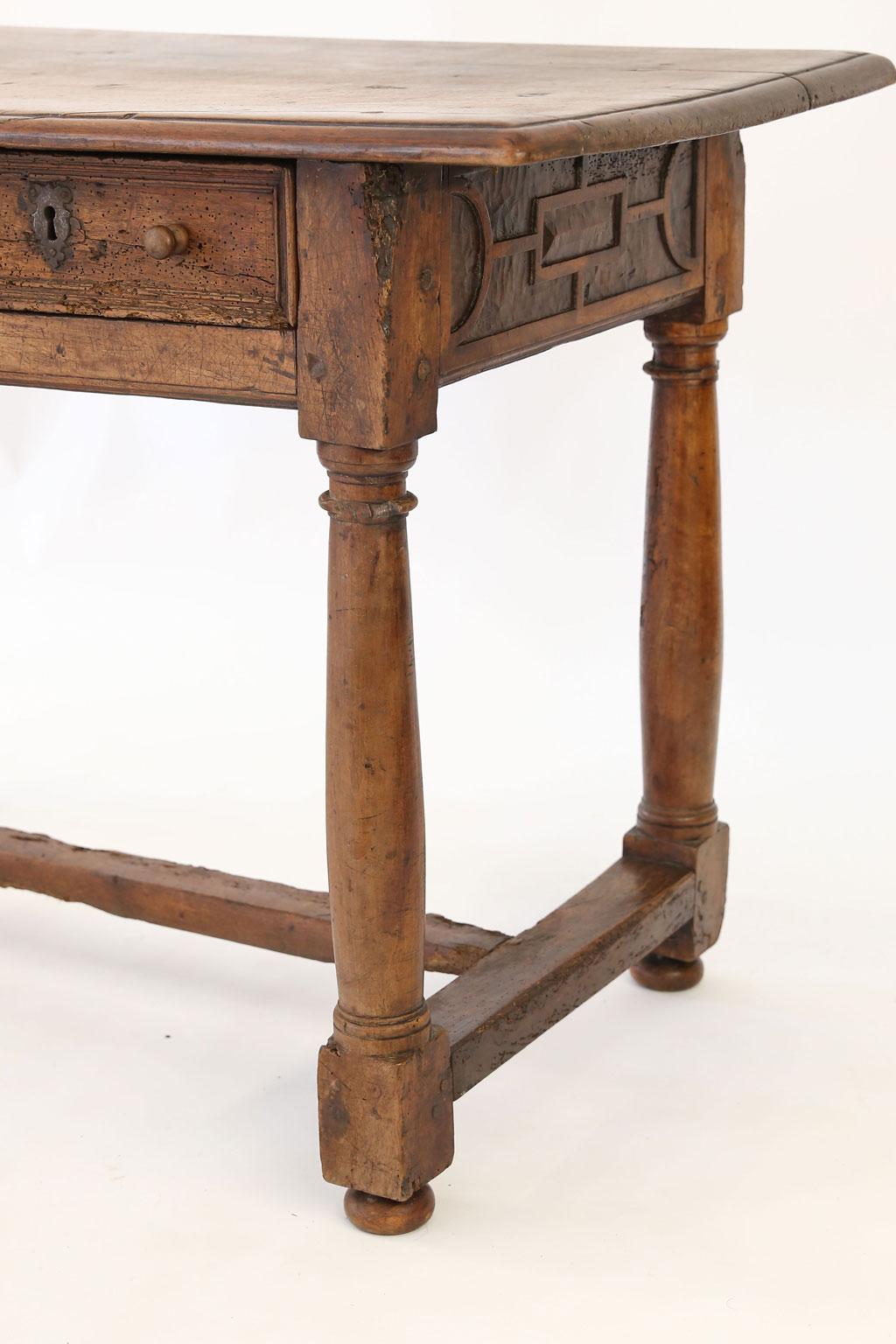 Early French Walnut Table 9