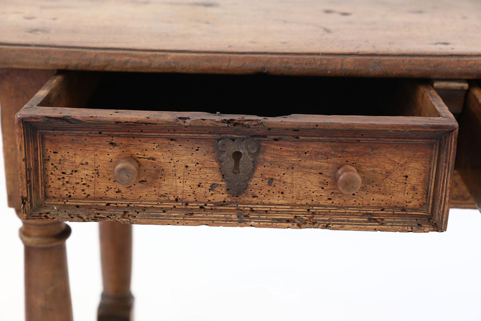 18th Century Early French Walnut Table