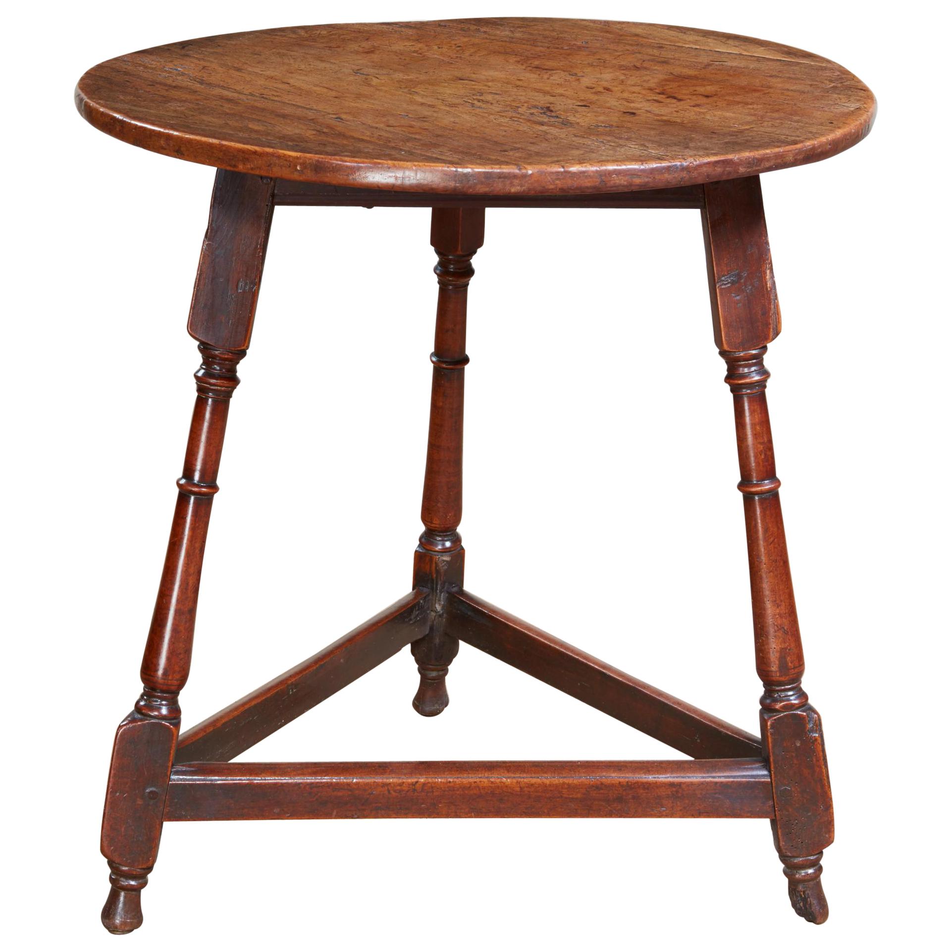 Early Fruitwood Cricket Table