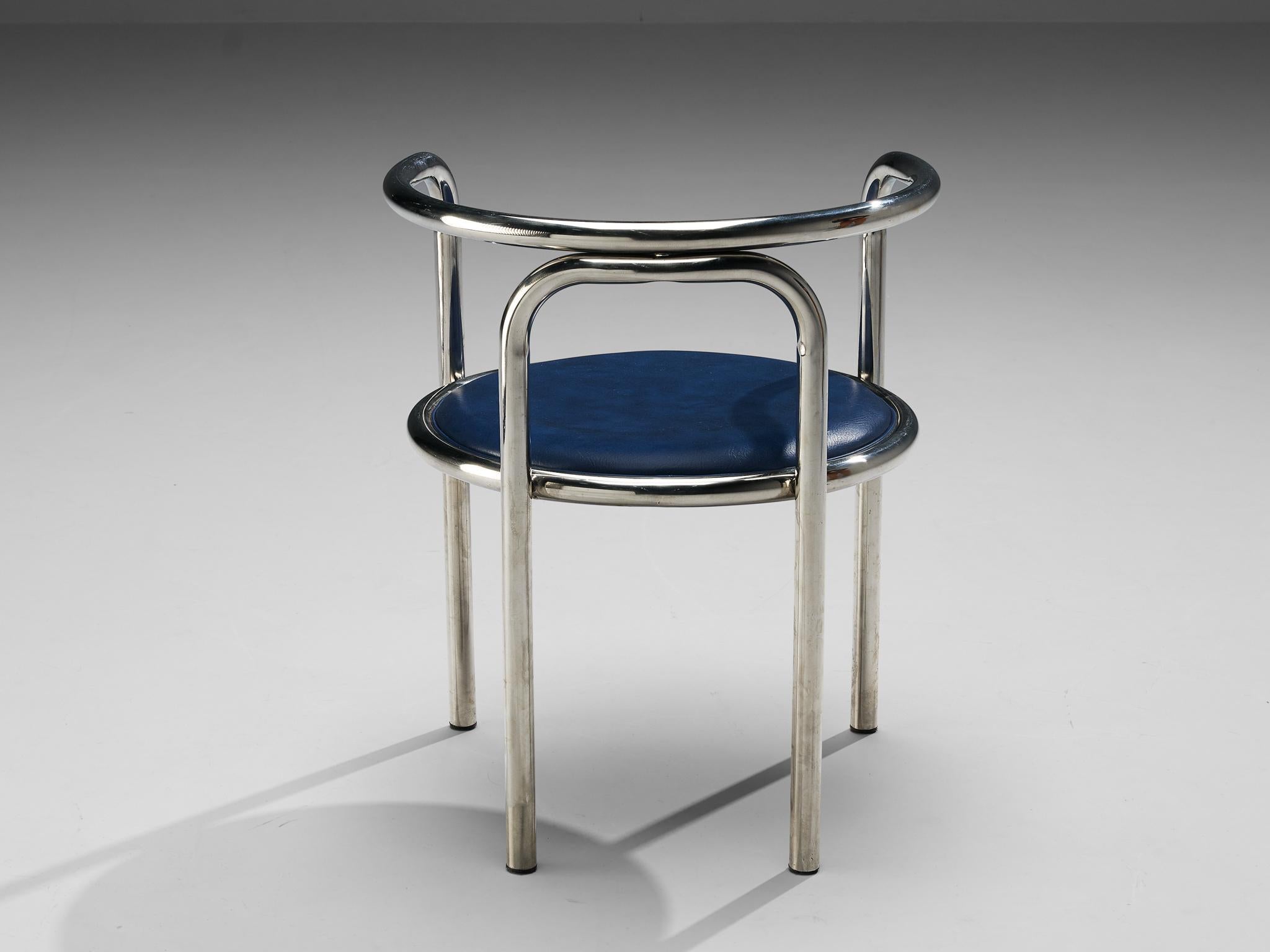 Fauteuil tubulaire en acier 