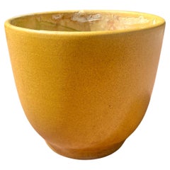 Early Gainey Large Mustard California Mid Century Modern Planter Pot