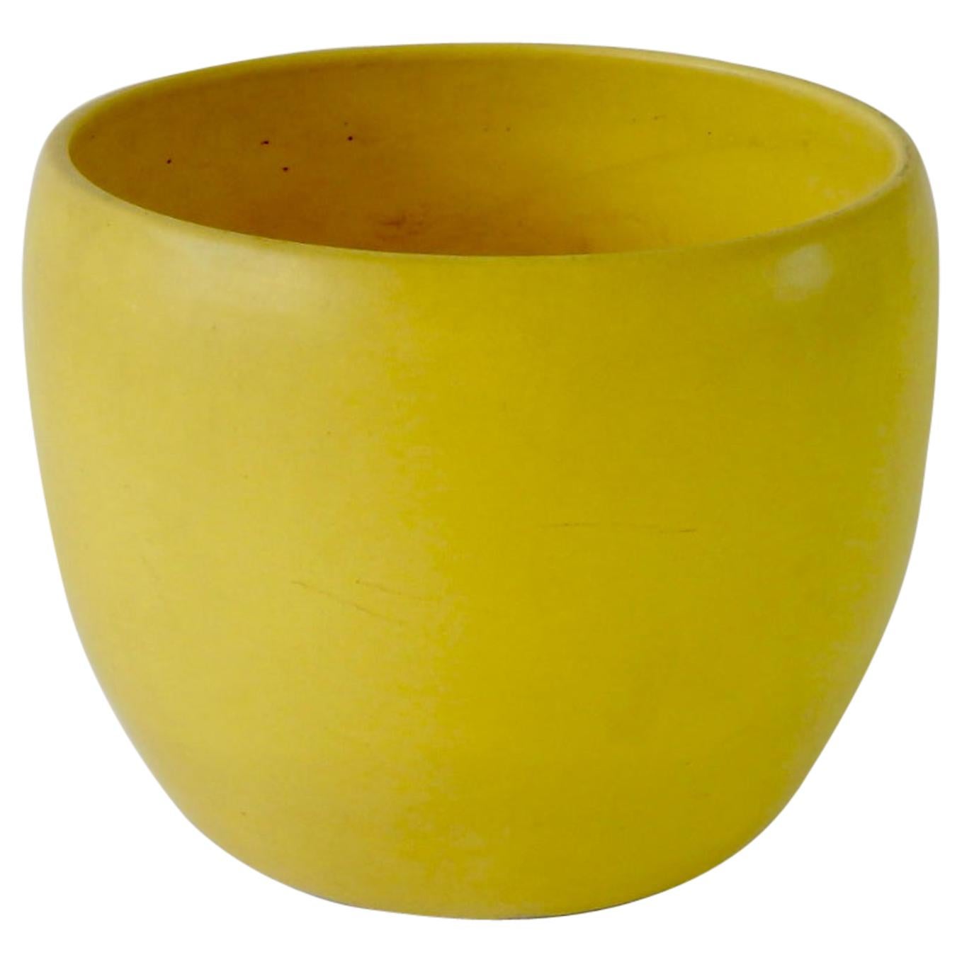 Early Gainey Large Yellow California Modern Planter Pot