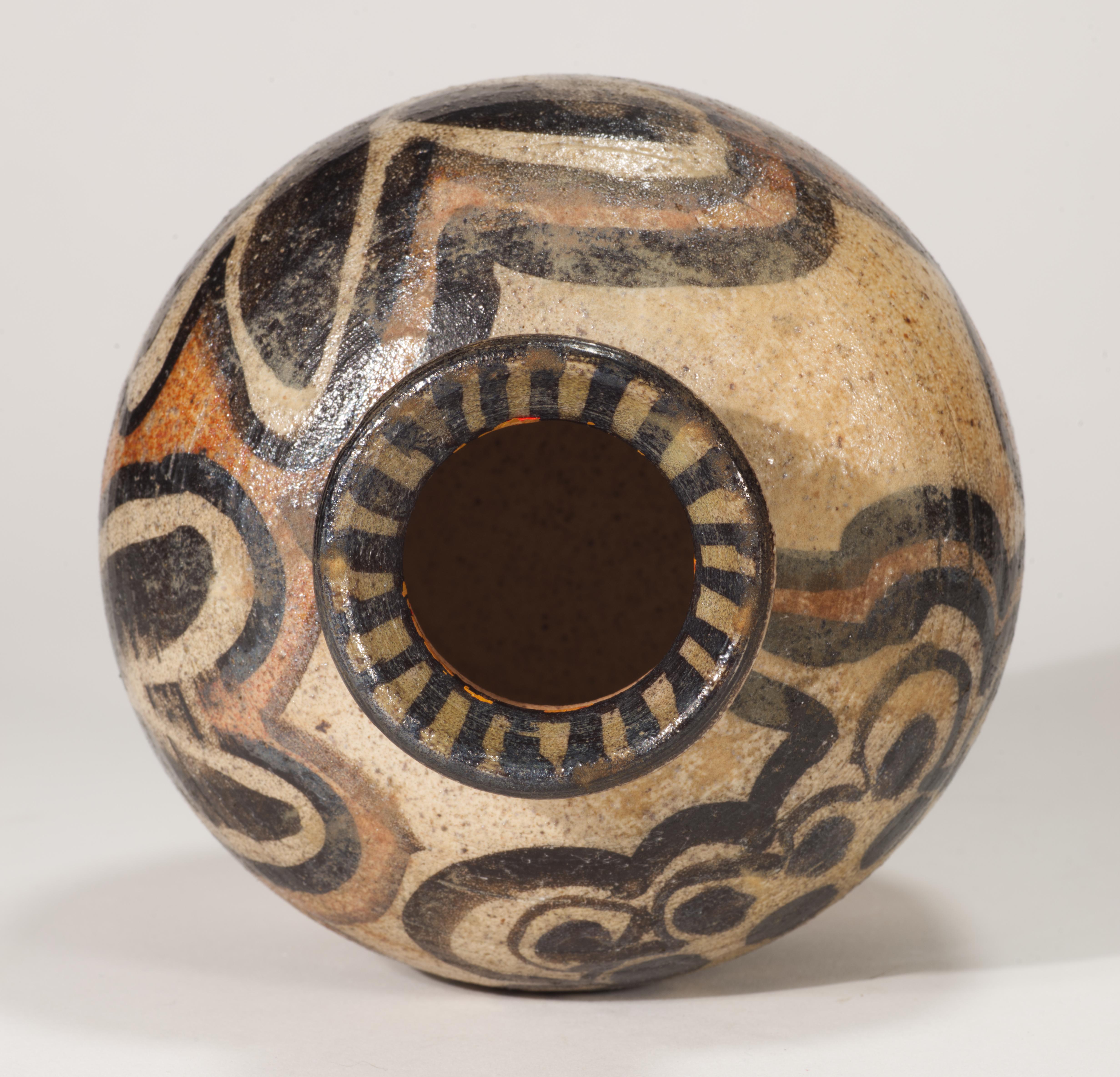 Vaso in ceramica di Gary McCloy con tappo in legno, firmato, 1967 in vendita 1