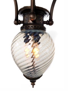 Early Gas Railroad Center Lamp