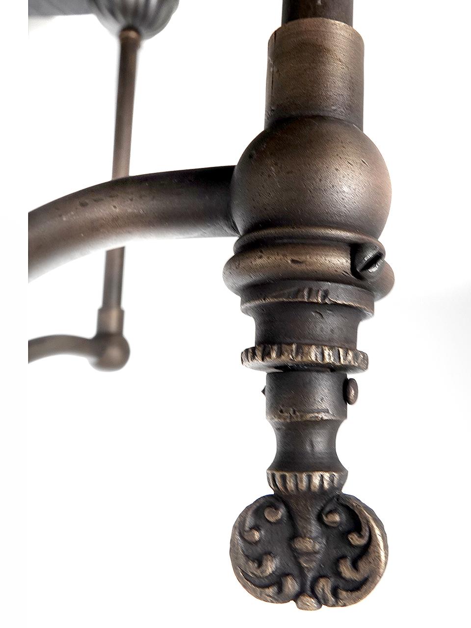 Victorian Early Gas Railroad Center Lamp