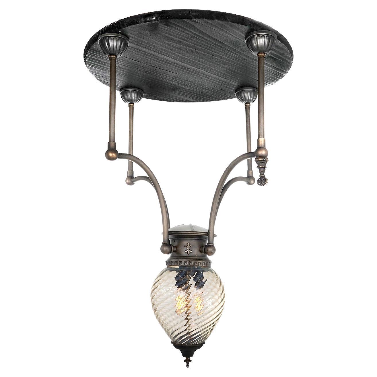 Early Gas Railroad Center Lamp