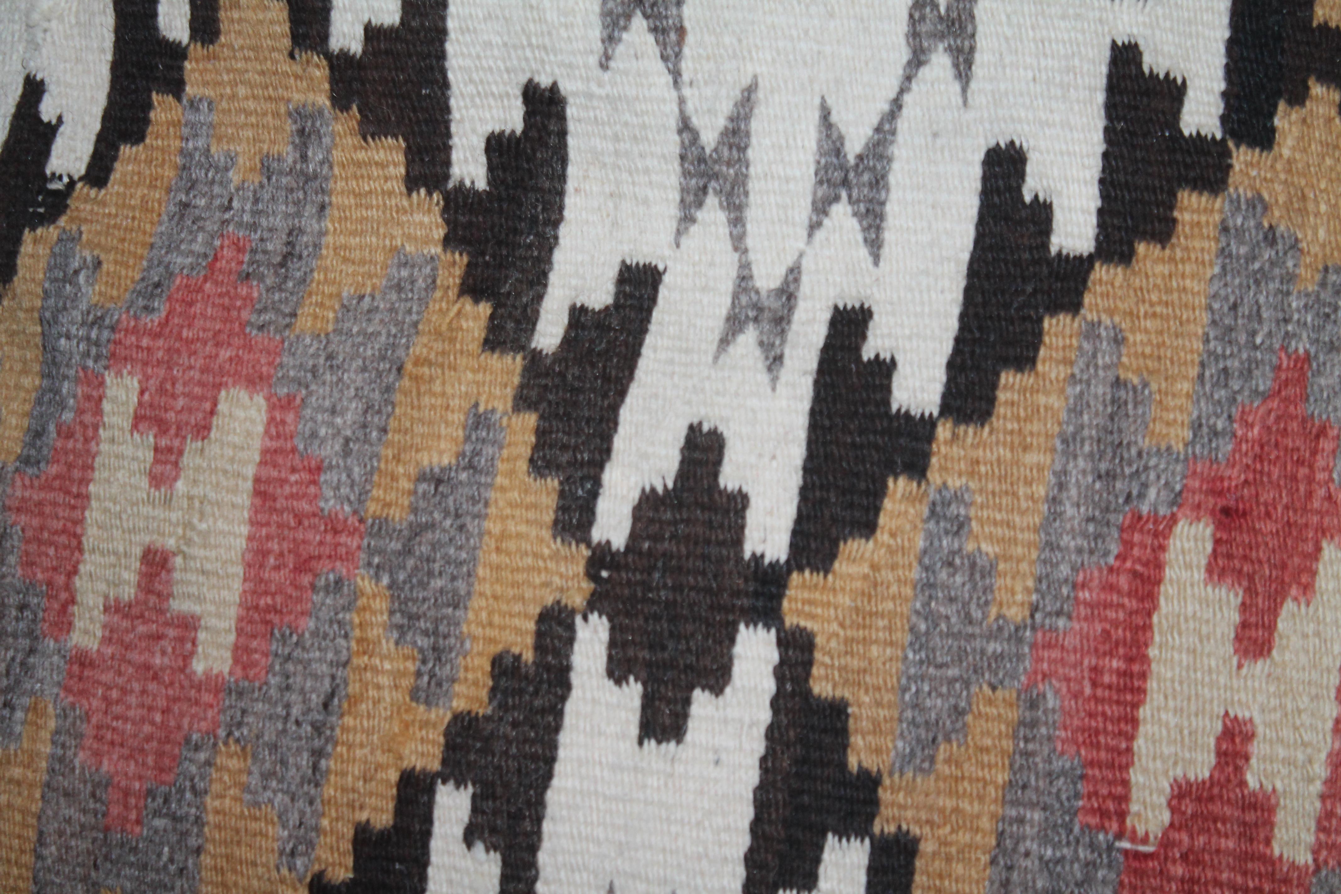 Adirondack Early Geometric Navajo Weaving Pillows / Pair