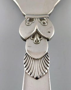 Early Georg Jensen "Cactus" Breakfast Fork in Sterling Silver, Eight Pcs