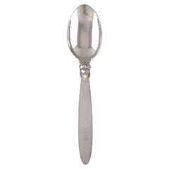 Antique Early Georg Jensen Cactus Dinner Spoon in Sterling Silver, Two Spoons Available