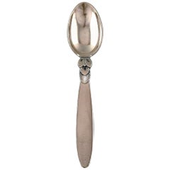 Early Georg Jensen "Cactus" Teaspoon in Sterling Silver, Four Pieces