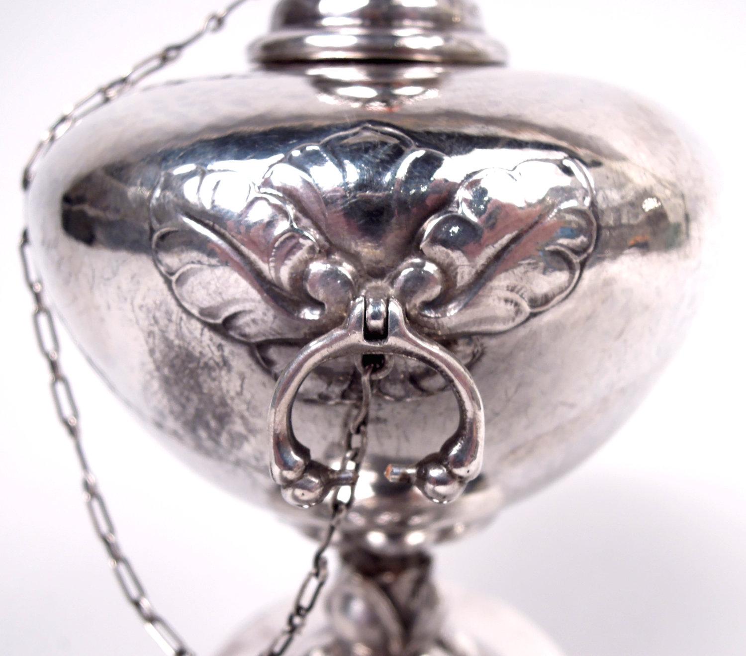 20th Century Early Georg Jensen Danish Modern Sterling Silver Cigar Lighter For Sale
