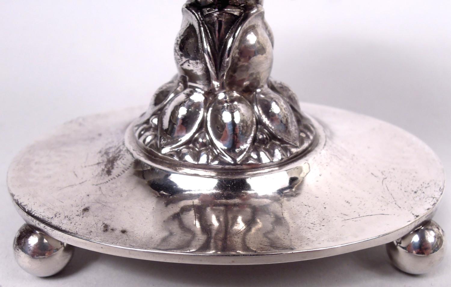 Early Georg Jensen Danish Modern Sterling Silver Cigar Lighter For Sale 1