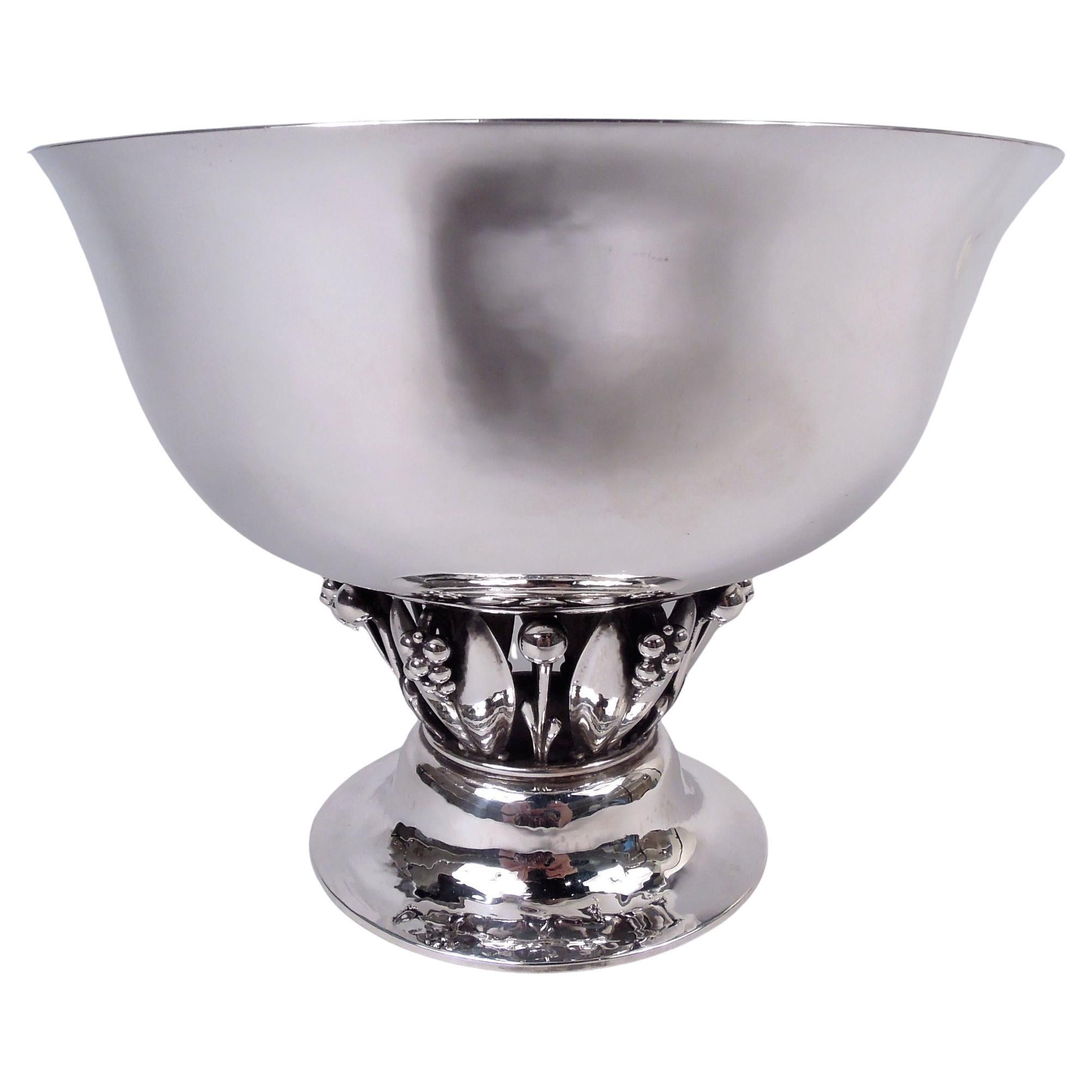 Early Georg Jensen Danish Modern Sterling Silver Grape Bowl