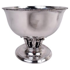 Early Georg Jensen Danish Modern Sterling Silver Louvre Bowl