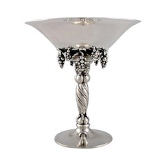 Early Georg Jensen Grape Centrepiece in Sterling Silver, Model Number 263B