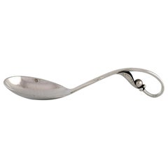 Antique Early Georg Jensen Jam Spoon in Sterling Silver, Dated 1904-1914