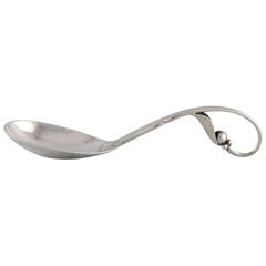 Antique Early Georg Jensen Jam Spoon in Sterling Silver, Dated 1915-1930