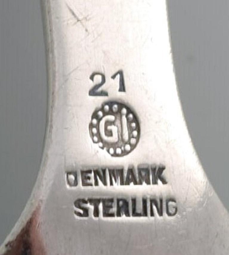 Early Georg Jensen Jam Spoon in Sterling Silver, Dated 1915-1930 In Excellent Condition In Copenhagen, DK