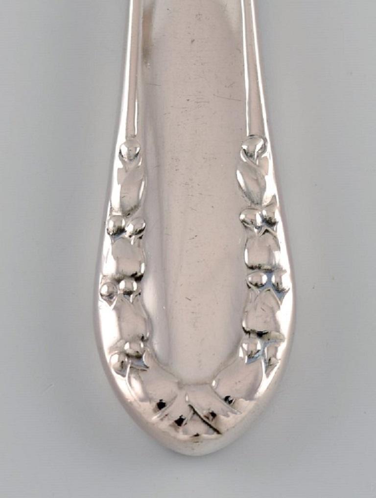 Danish Early Georg Jensen Lily of the Valley Cake Knife in Silver For Sale