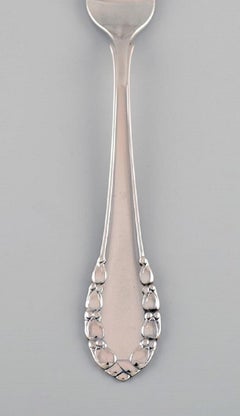Early Georg Jensen Lily of the Valley Dinner Fork in Silver, 16 Forks Available
