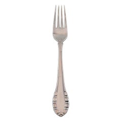 Early Georg Jensen Lily of the Valley Dinner Fork in Silver, 16 Forks Available