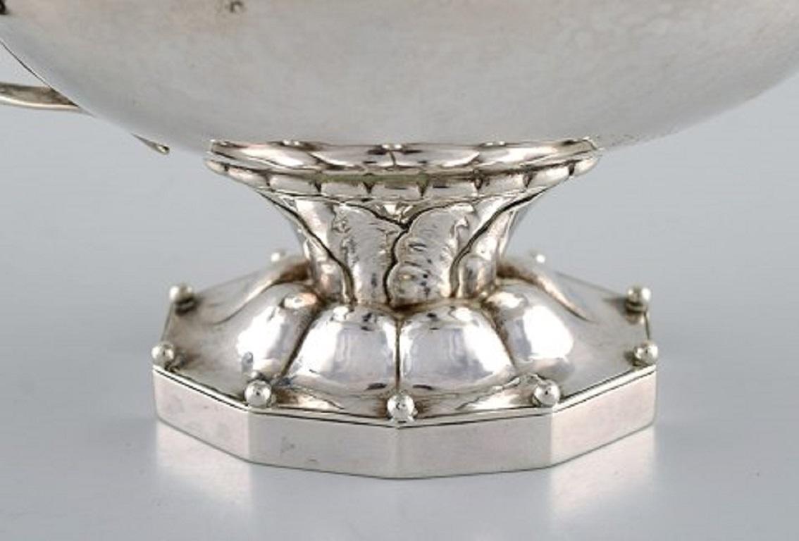 Danish Early Georg Jensen Oil Lamp in Sterling Silver, Dated 1933-1944