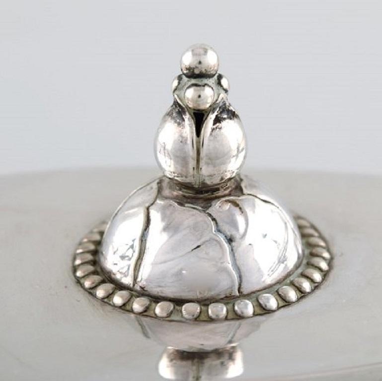 Mid-20th Century Early Georg Jensen Oil Lamp in Sterling Silver, Dated 1933-1944