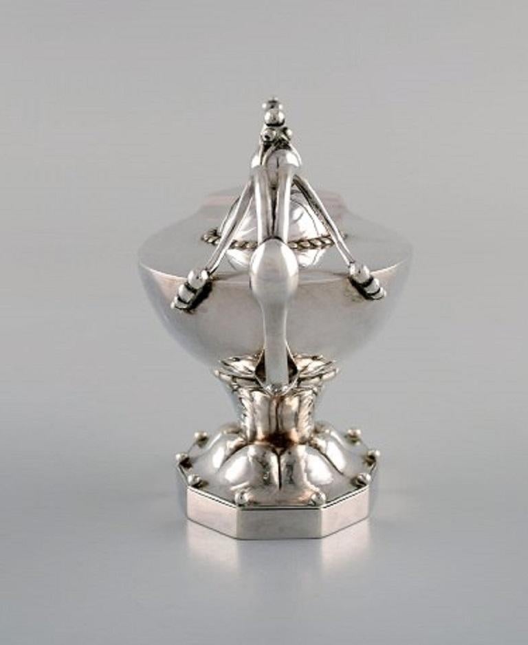 Early Georg Jensen Oil Lamp in Sterling Silver, Dated 1933-1944 2