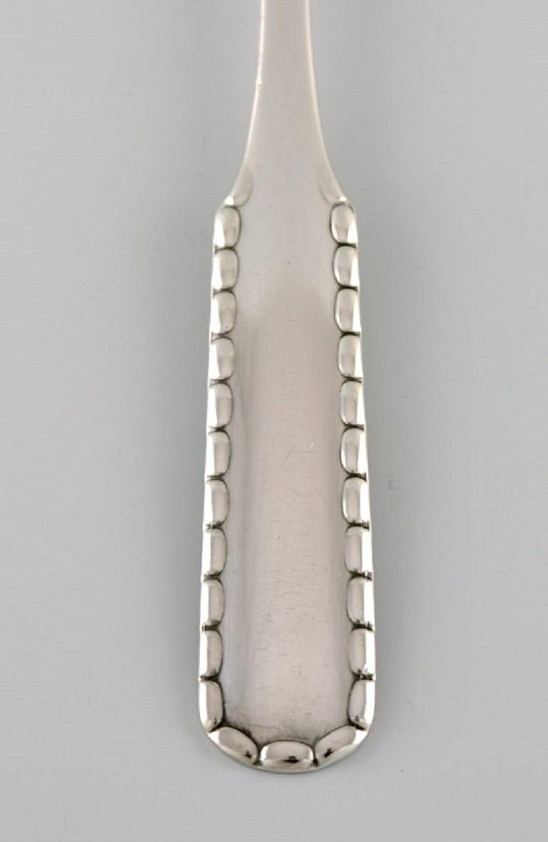 Danish Early Georg Jensen Rope Serving Spade in Silver 830, Dated 1915-1930 For Sale