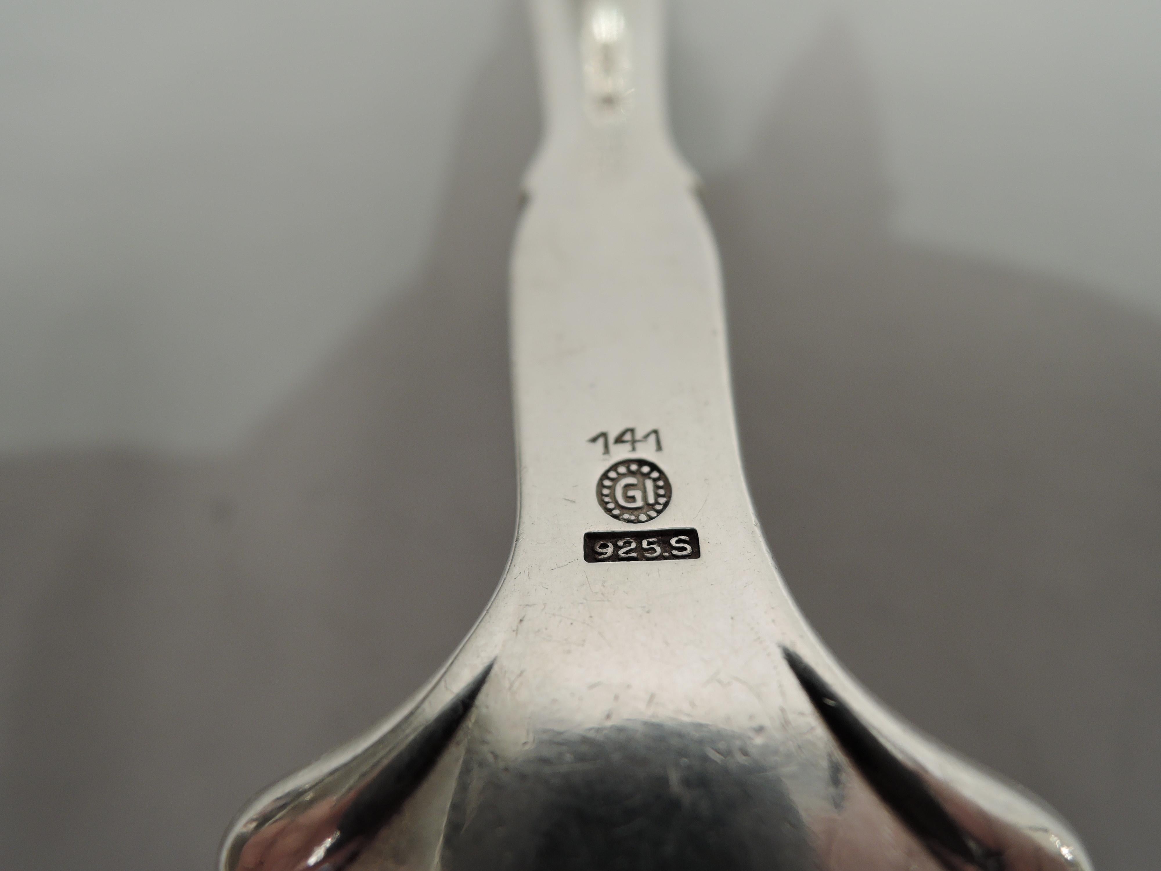 20th Century Early Georg Jensen Serving Spoon with English Import Marks