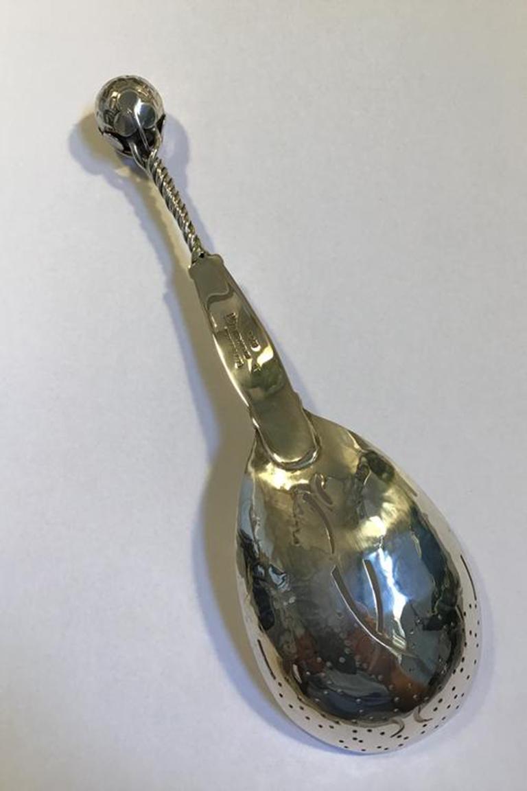 XX secolo Cucchiaio ornamentale d'argento Georg Jensen n. 35, di prima qualità in vendita