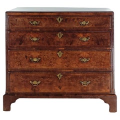 Early George III Mulberry and Mahogany Chest, England circa 1760