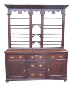 Early George III Oak Dresser of Superb Color and Proportions