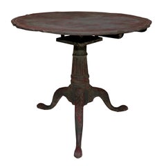 Early George III Painted Tilt-Top Tripod Table, circa 1760