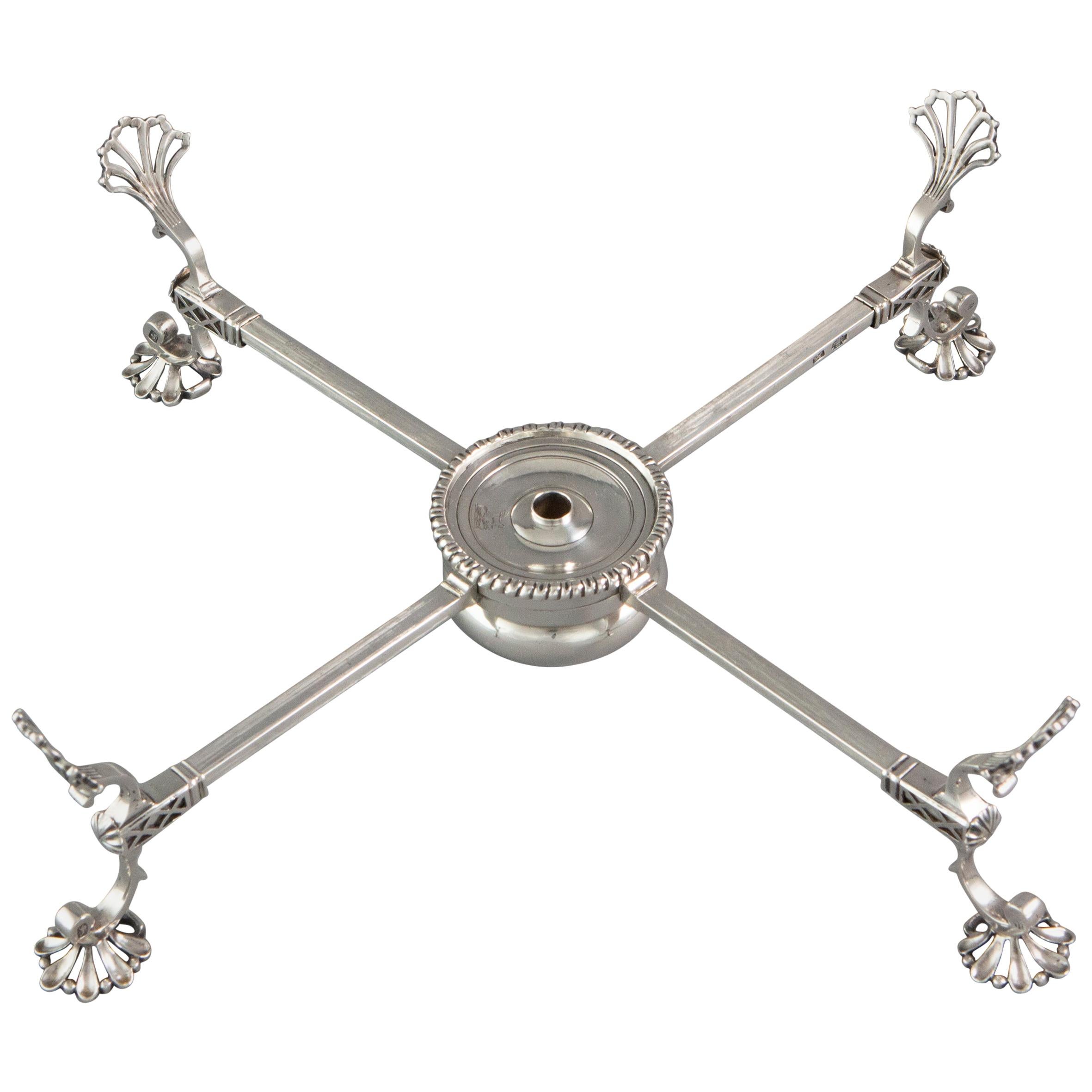 Frühes Silberschalenkreuz von Herbert &amp; Co. aus der Zeit George III., London 1766