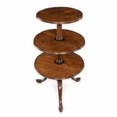 Early George III Three-Tier Mahogany Dumb Waiter